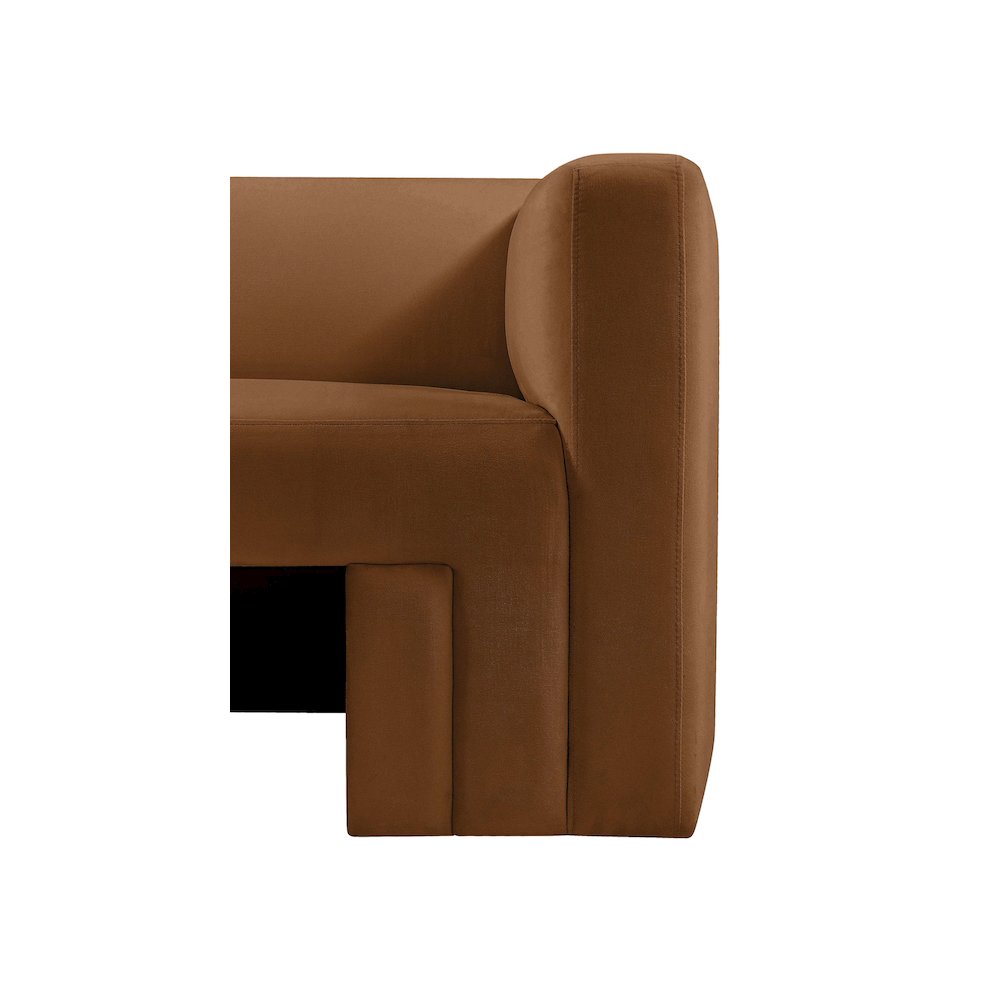 Henson Saddle Velvet Loveseat