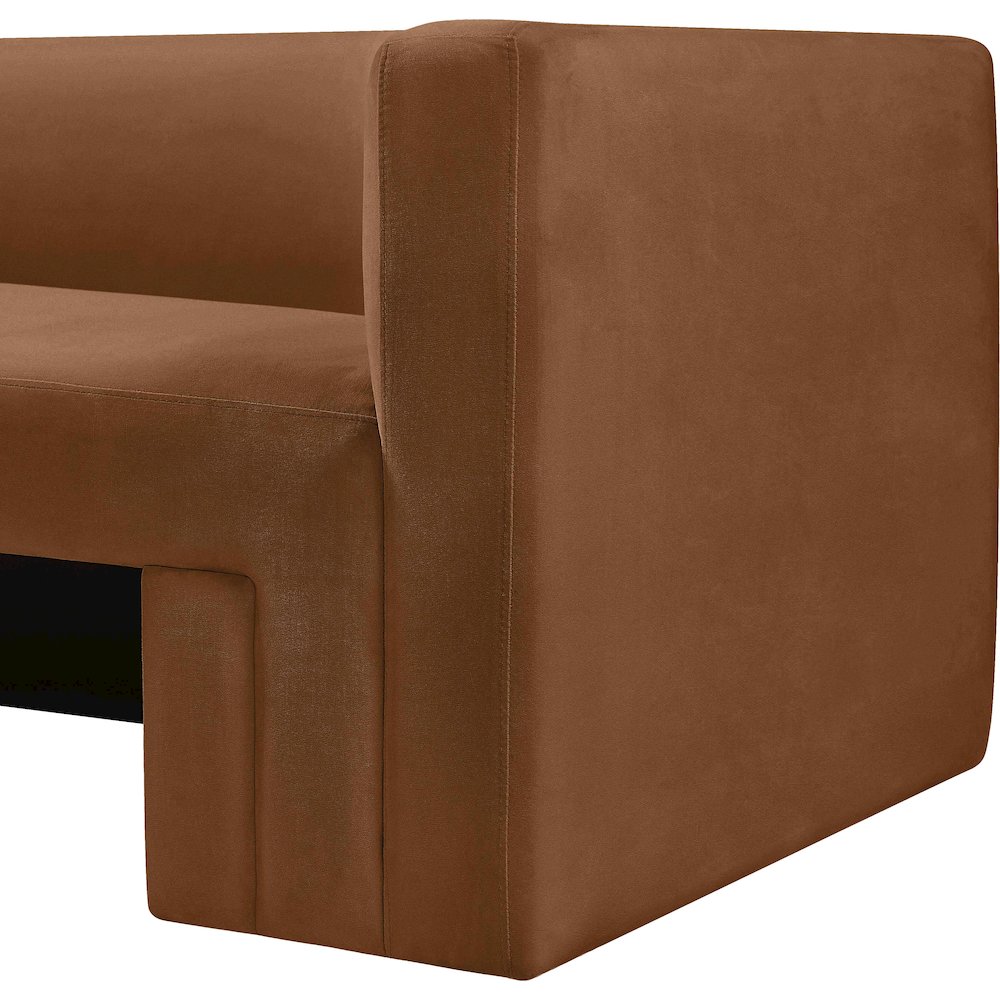 Henson Saddle Velvet Loveseat