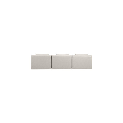 Cube Cream Vegan Leather Modular Sofa