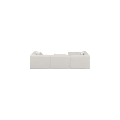 Cube Cream Vegan Leather Modular Sectional