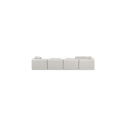 Cube Cream Vegan Leather Modular Sectional