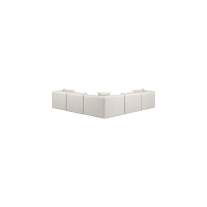 Cube Cream Vegan Leather Modular Sectional