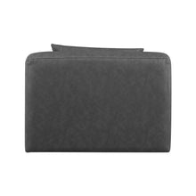 Cube Charcoal Grey Vegan Leather Armless Chair