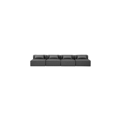 Cube Charcoal Grey Vegan Leather Modular Sofa