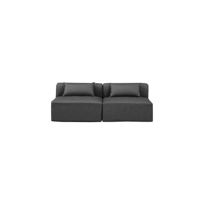 Cube Charcoal Grey Vegan Leather Modular Sofa