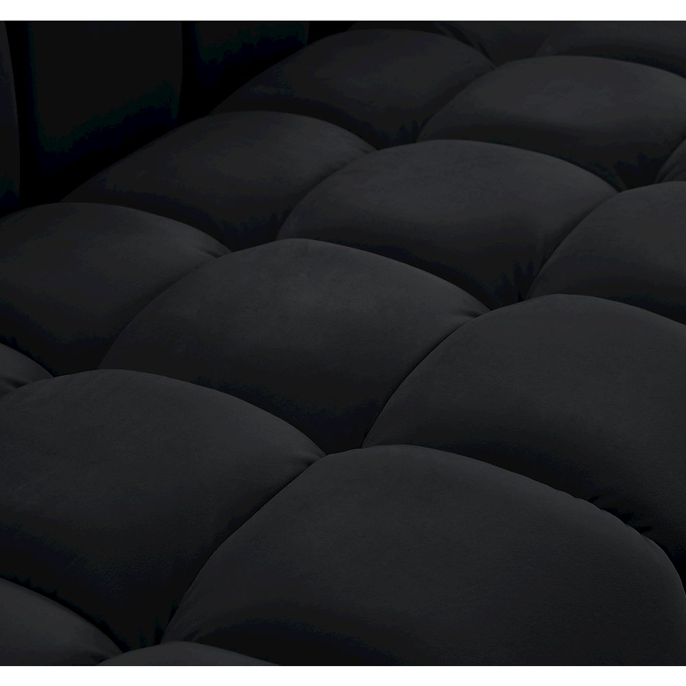 Gwen Black Velvet Chair