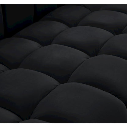 Gwen Black Velvet Chair