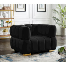 Gwen Black Velvet Chair