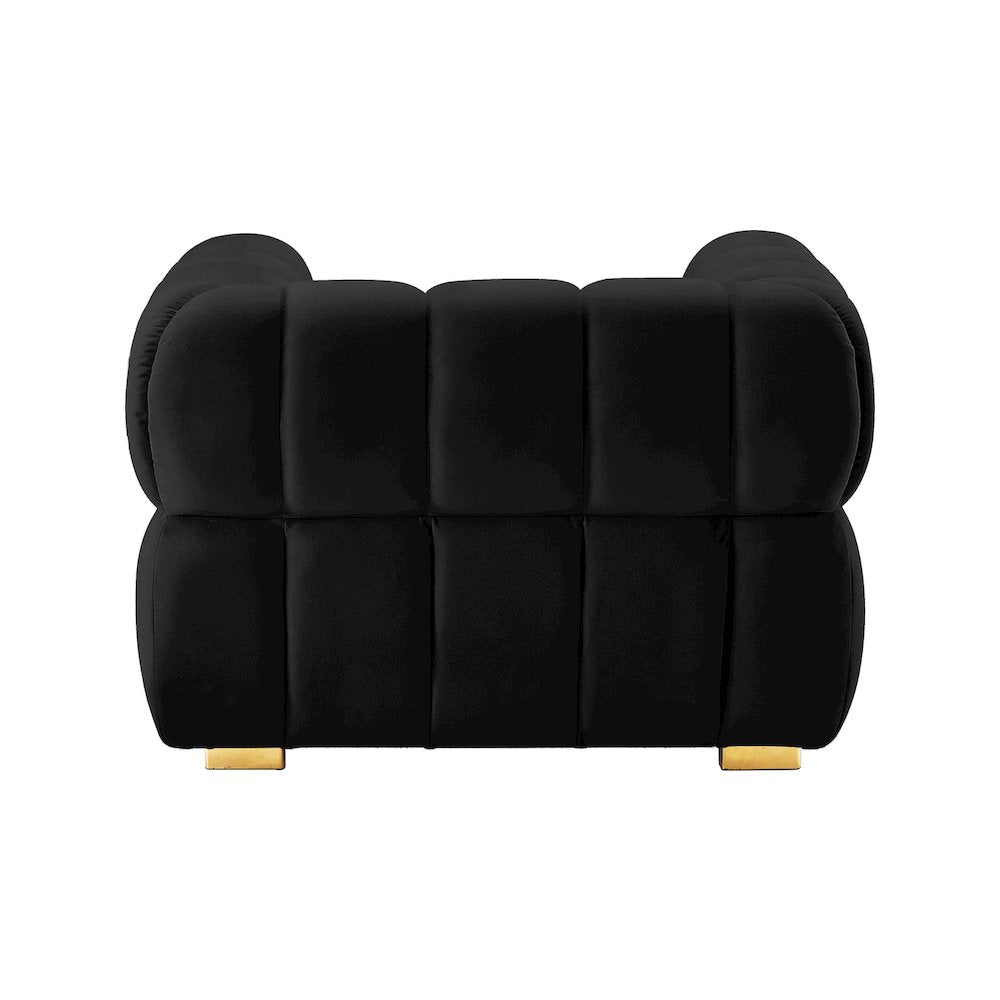Gwen Black Velvet Chair