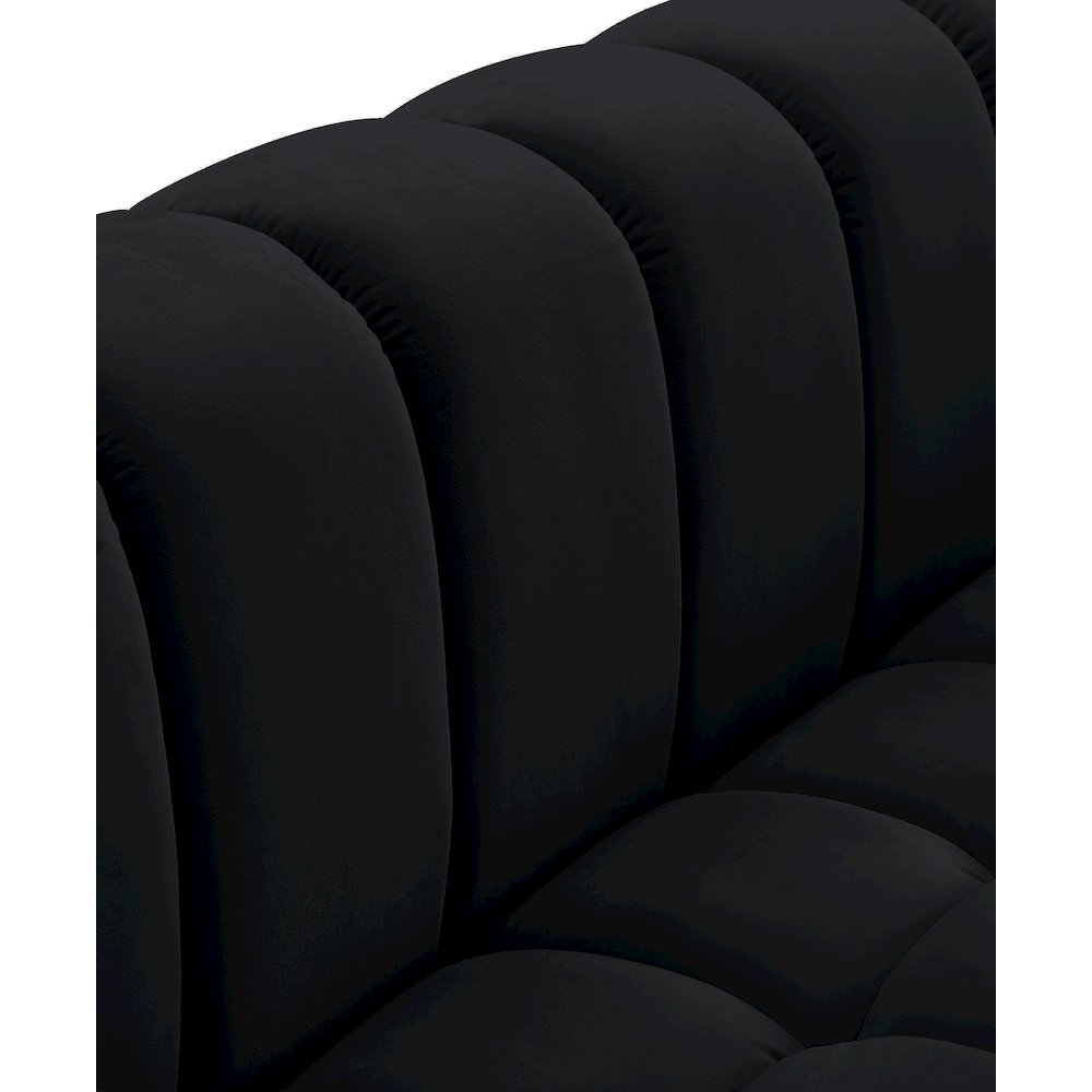 Gwen Black Velvet Chair