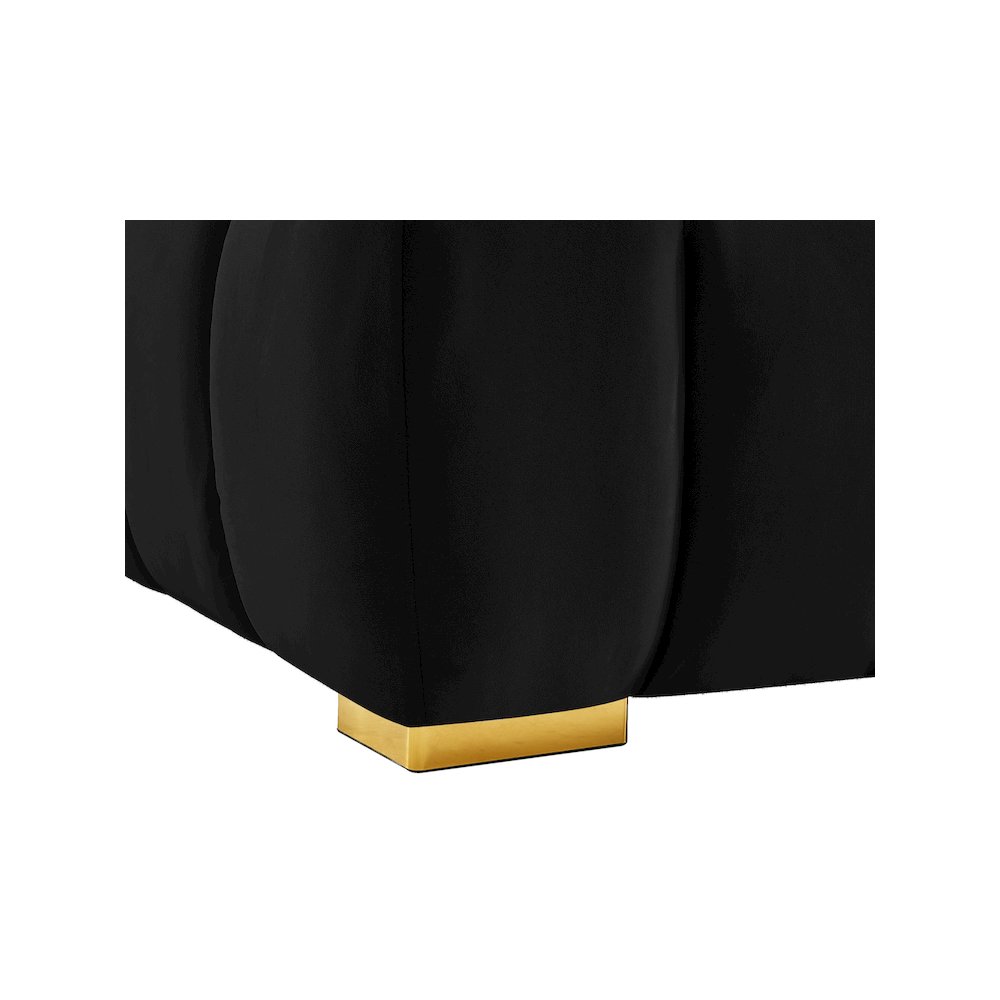 Gwen Black Velvet Sofa