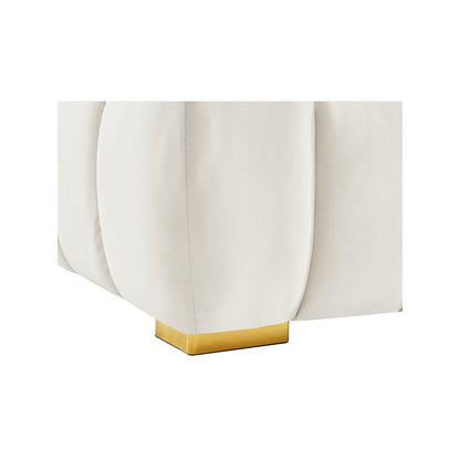 Gwen Cream Velvet Sofa