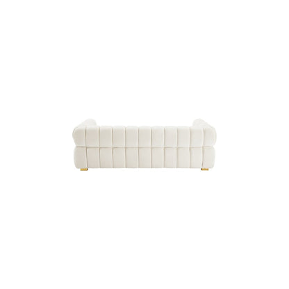 Gwen Cream Velvet Sofa