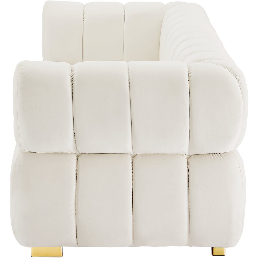 Gwen Cream Velvet Sofa