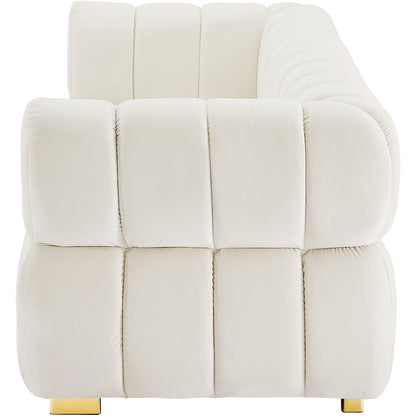 Gwen Cream Velvet Sofa