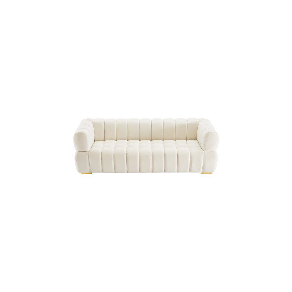 Gwen Cream Velvet Sofa