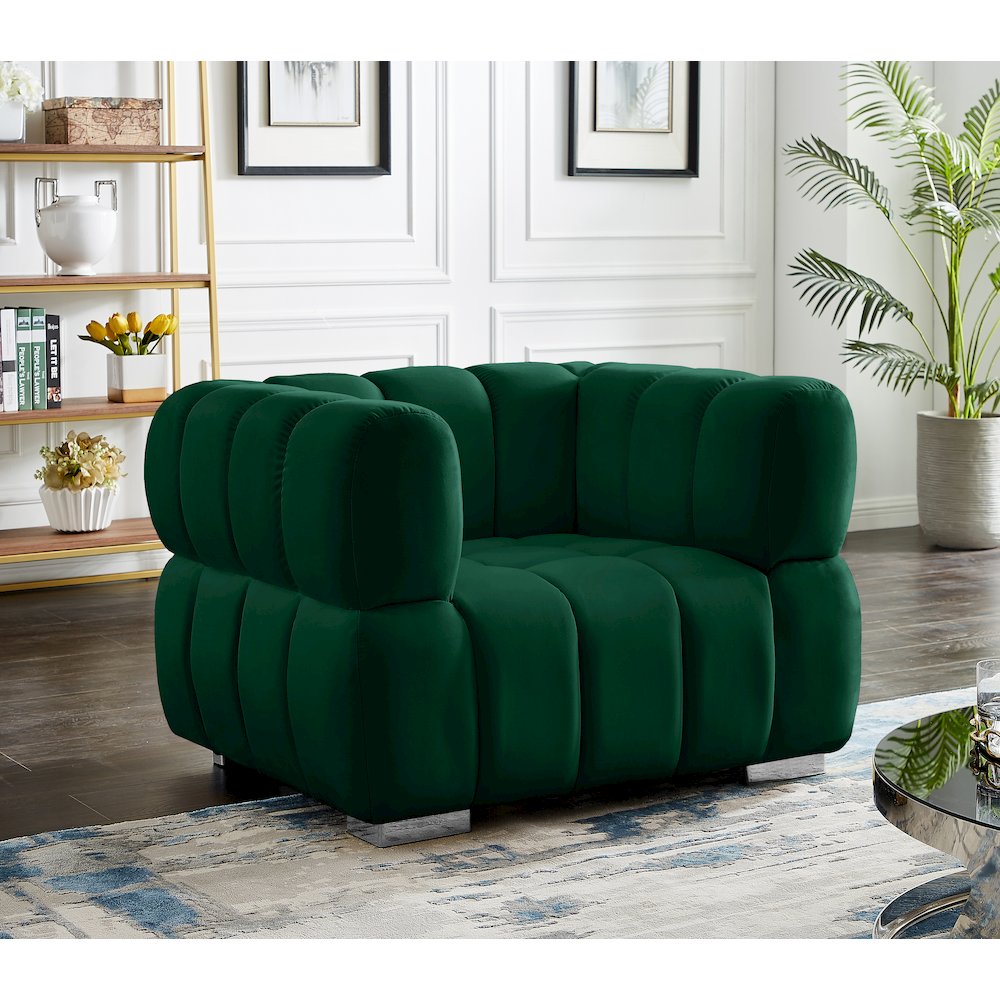 Gwen Green Velvet Chair