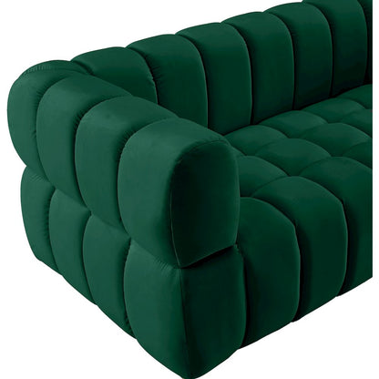 Gwen Green Velvet Loveseat