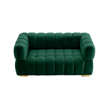 Gwen Green Velvet Loveseat