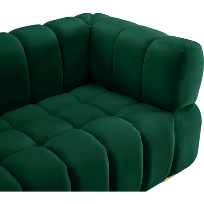 Gwen Green Velvet Loveseat