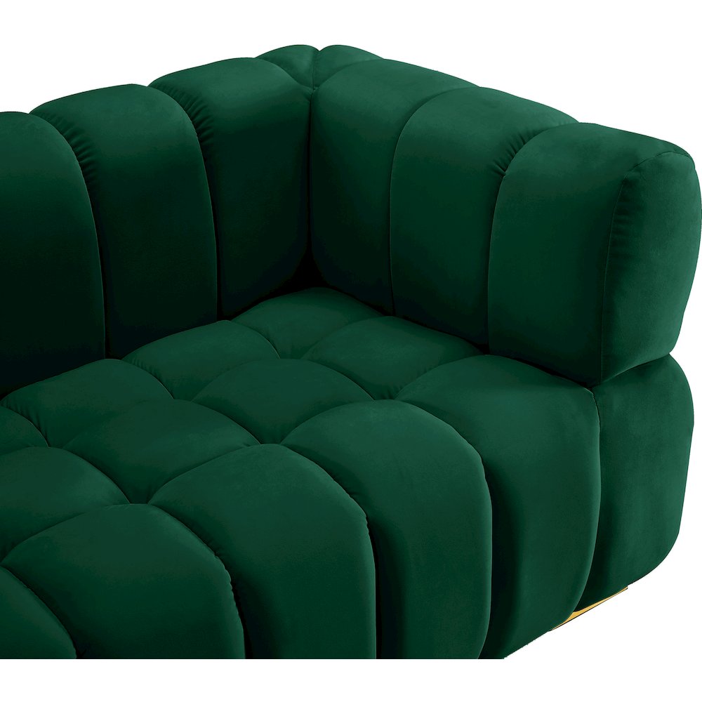 Gwen Green Velvet Sofa