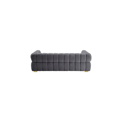 Gwen Grey Velvet Sofa