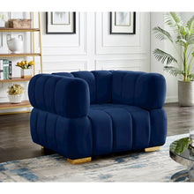 Gwen Navy Velvet Chair