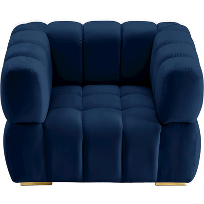 Gwen Navy Velvet Chair