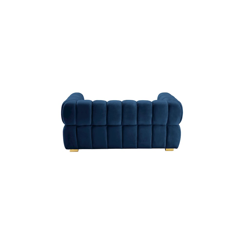Gwen Navy Velvet Loveseat