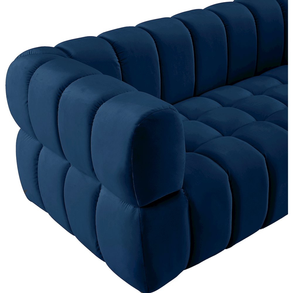 Gwen Navy Velvet Sofa