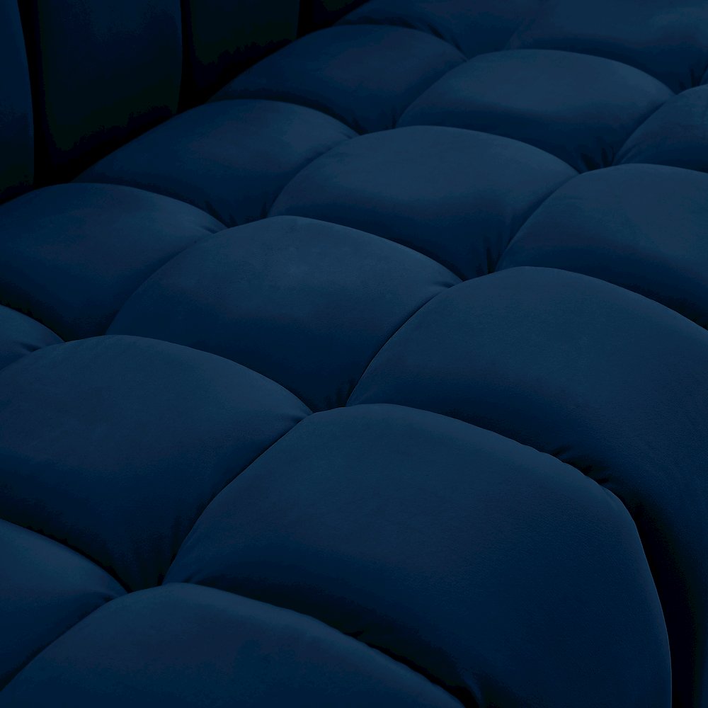 Gwen Navy Velvet Sofa