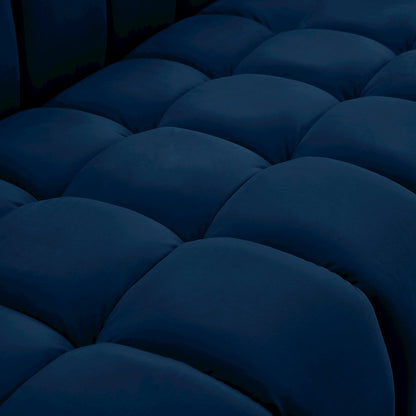 Gwen Navy Velvet Sofa