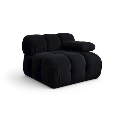 Orin Black Velvet Performance Fabric Upholstered Modular Chair