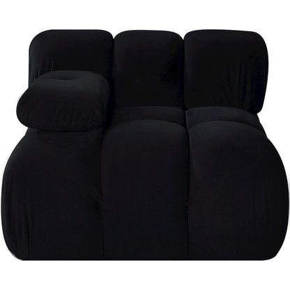 Orin Black Velvet Performance Fabric Upholstered Modular Chair