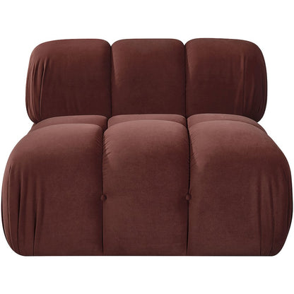 Orin Rose Velvet Performance Fabric Upholstered Modular Chair