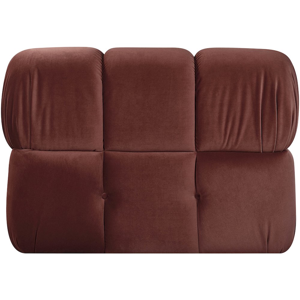 Orin Rose Velvet Performance Fabric Upholstered Modular Chair