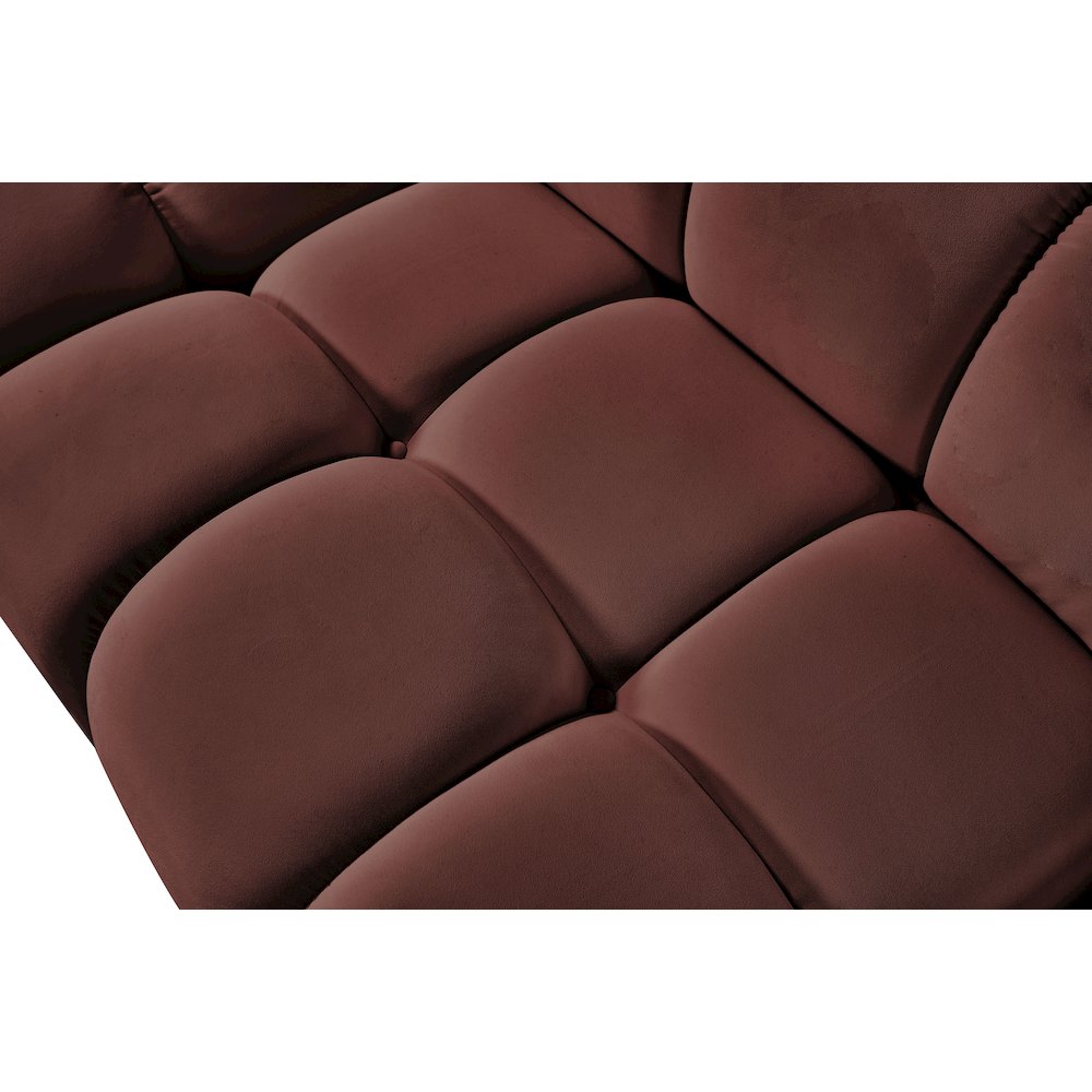 Orin Rose Velvet Performance Fabric Upholstered Modular Corner Chair