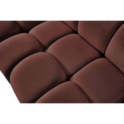 Orin Rose Velvet Performance Fabric Upholstered Modular Corner Chair