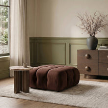 Orin Rose Velvet Performance Fabric Upholstered Modular Ottoman