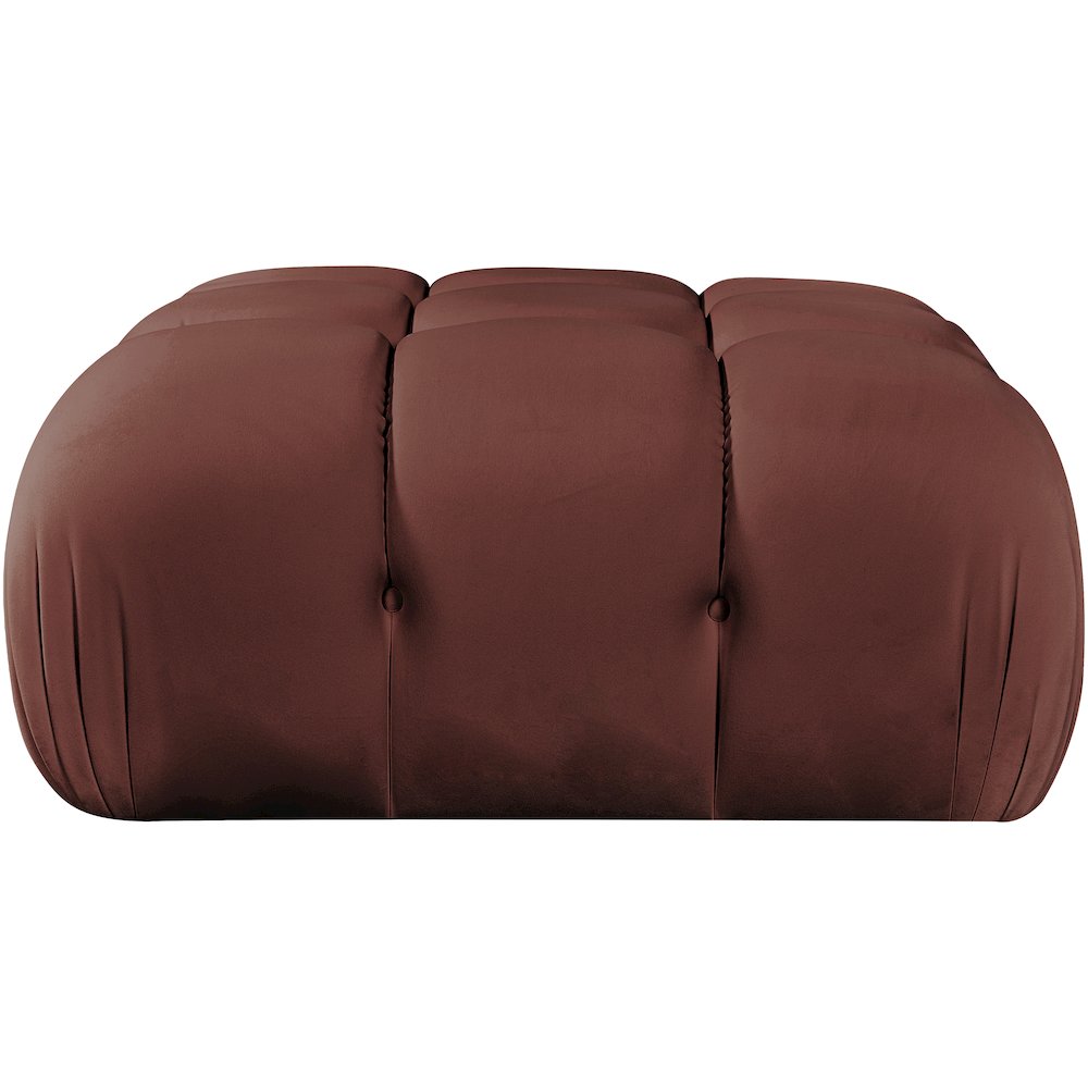 Orin Rose Velvet Performance Fabric Upholstered Modular Ottoman