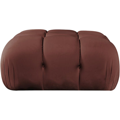Orin Rose Velvet Performance Fabric Upholstered Modular Ottoman