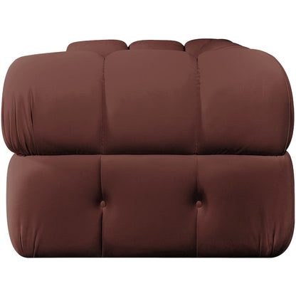 Orin Rose Velvet Performance Fabric Upholstered 2 pc. Modular Sofa