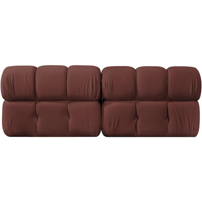 Orin Rose Velvet Performance Fabric Upholstered 2 pc. Modular Sofa