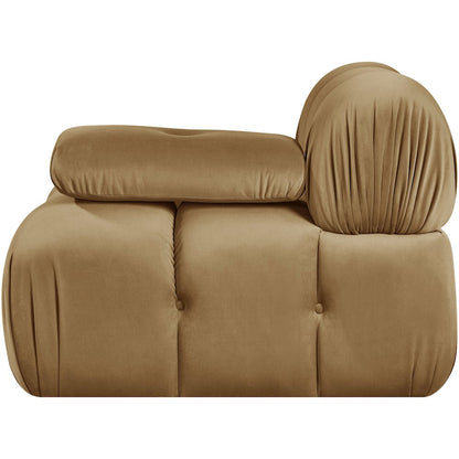 Orin Saddle Velvet Performance Fabric Upholstered Modular Chair