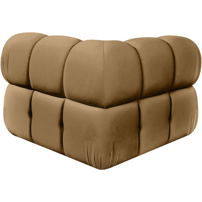 Orin Saddle Velvet Performance Fabric Upholstered Modular Corner Chair
