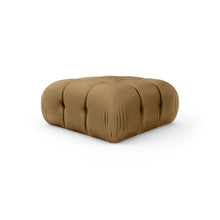 Orin Saddle Velvet Performance Fabric Upholstered Modular Ottoman