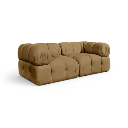 Orin Saddle Velvet Performance Fabric Upholstered 2 pc. Modular Sofa