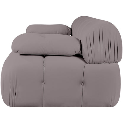 Orin Taupe Velvet Performance Fabric Upholstered 2 pc. Modular Sofa