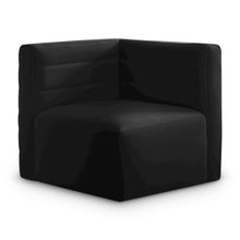 Quincy Black Velvet Modular Corner Chair