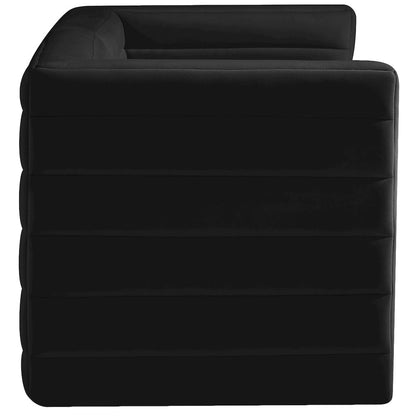 Quincy Black Velvet Modular Sofa